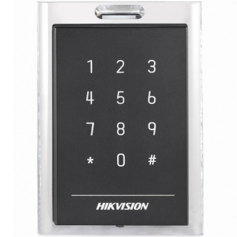 Уличный считыватель Mifare карт Hikvision DS-K1101MK с сенсорной клавиатурой