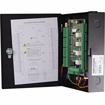 Сетевой контроллер СКУД Hikvision DS-K2804 на 4 двери