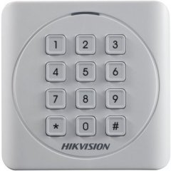 Считыватель Mifare карт Hikvision DS-K1801MK с механической клавиатурой